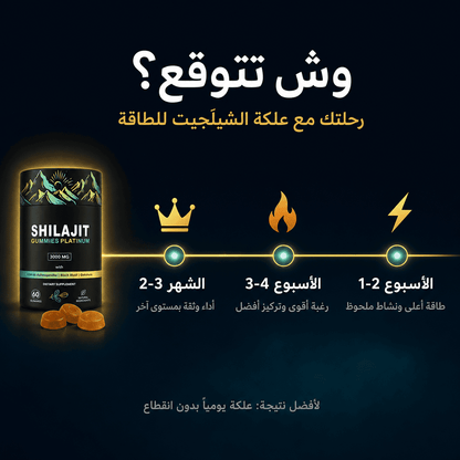 علكة الشيلَجيت للطاقة – لتأخير وتعزيز طبيعي